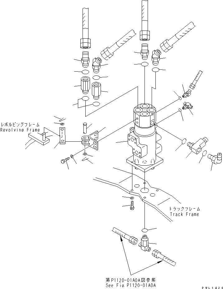 Поворотное соединение в сборе (703-09-43620) KOMATSU