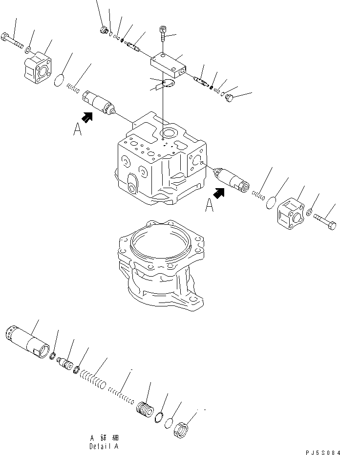 Клапан в сборе, предохранительный 702-77-04130 KOMATSU