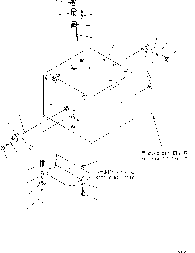 FUEL TANK ASS'Y 207-04-00143NK KOMATSU