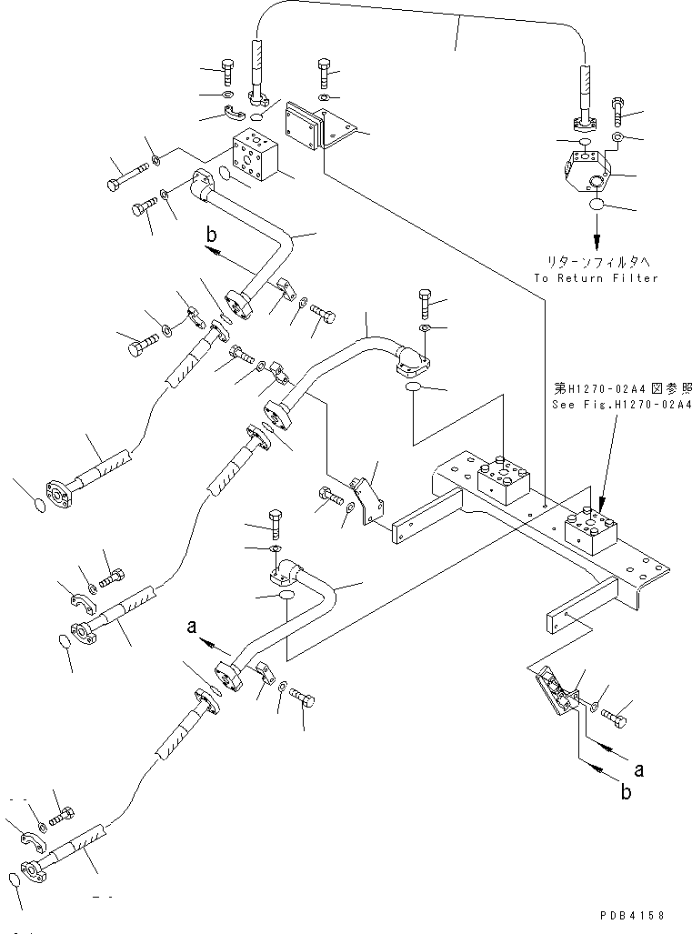 Шланг 07127-01415 KOMATSU