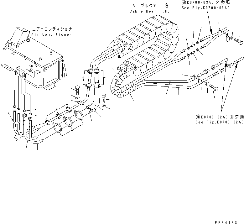 HOSE¤ 3200MM KV-F230-2512 KOMATSU