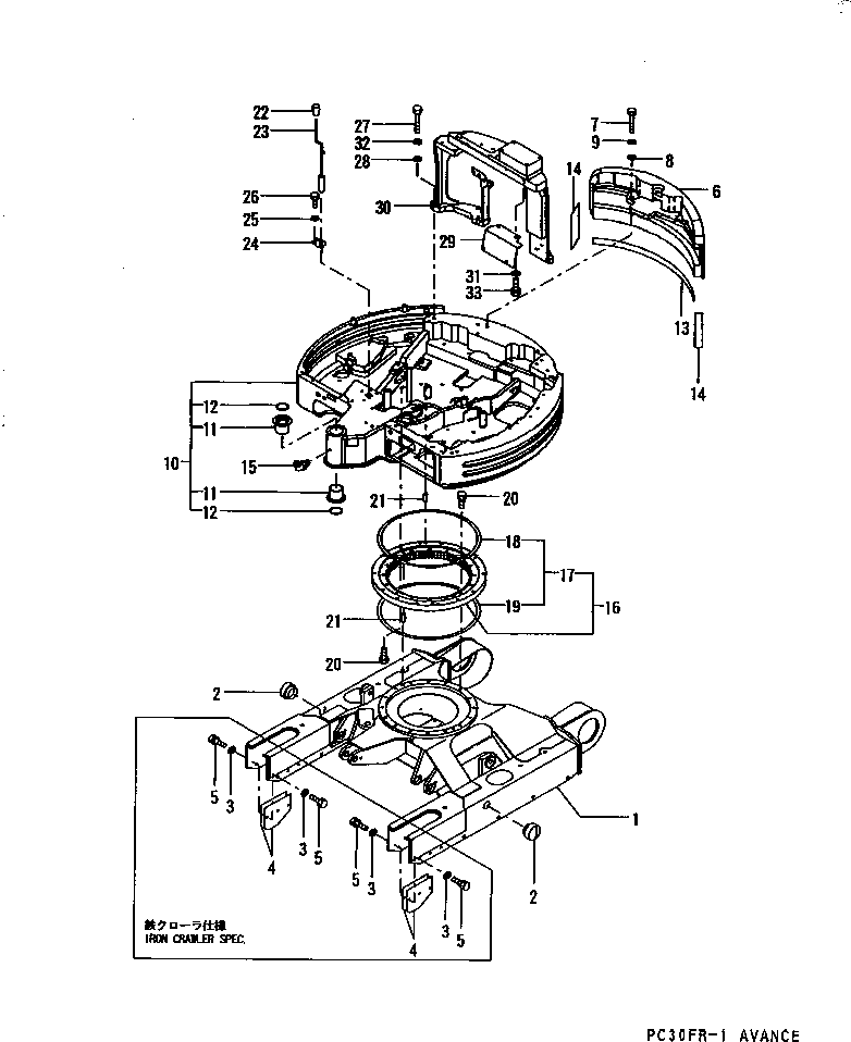 FRAME,LOWER YM17217550100K KOMATSU