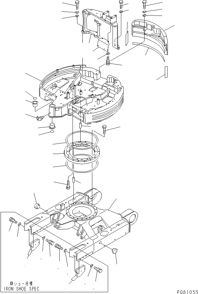 FRAME,LOWER YM17242250100K KOMATSU