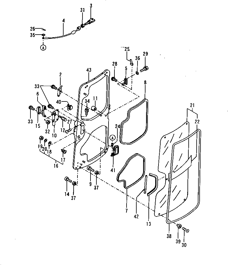 HANDLE,OUTER YM172162-69541 KOMATSU