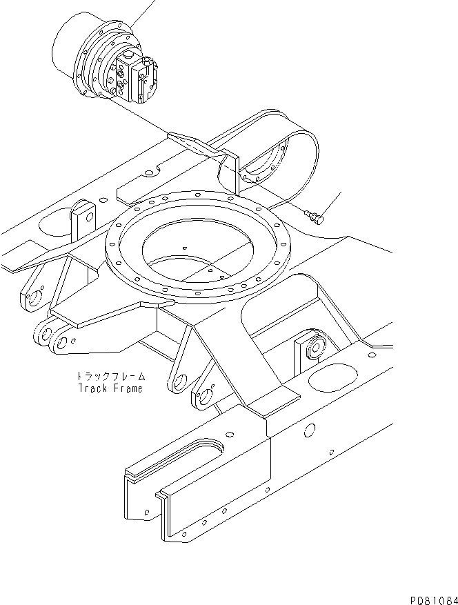 MOTOR,TRAVEL YM172422-73300 KOMATSU