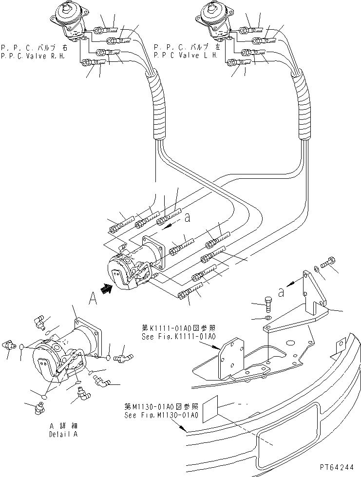 Табличка управления 22L-98-11410 KOMATSU
