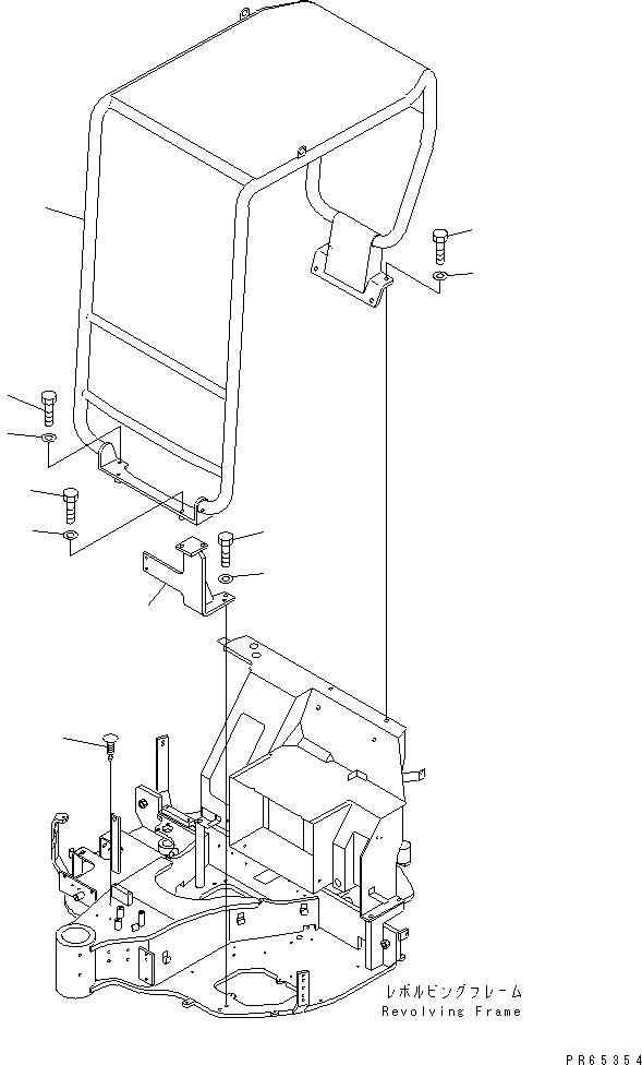 TOPS CANOPY 22L-54-19630 KOMATSU