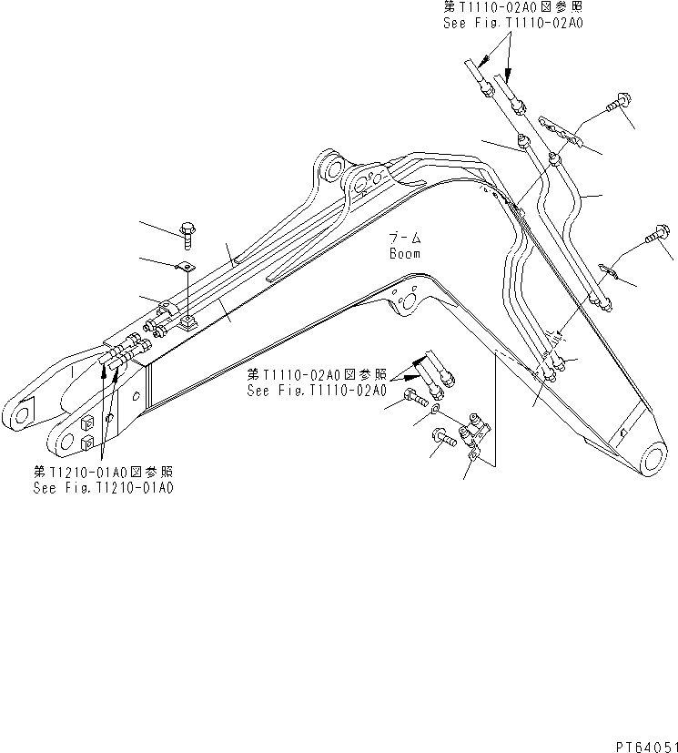 Трубка 22L-62-13252 KOMATSU