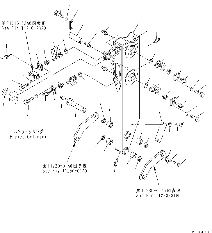 Рукоять в сборе 22L-957-1201 KOMATSU