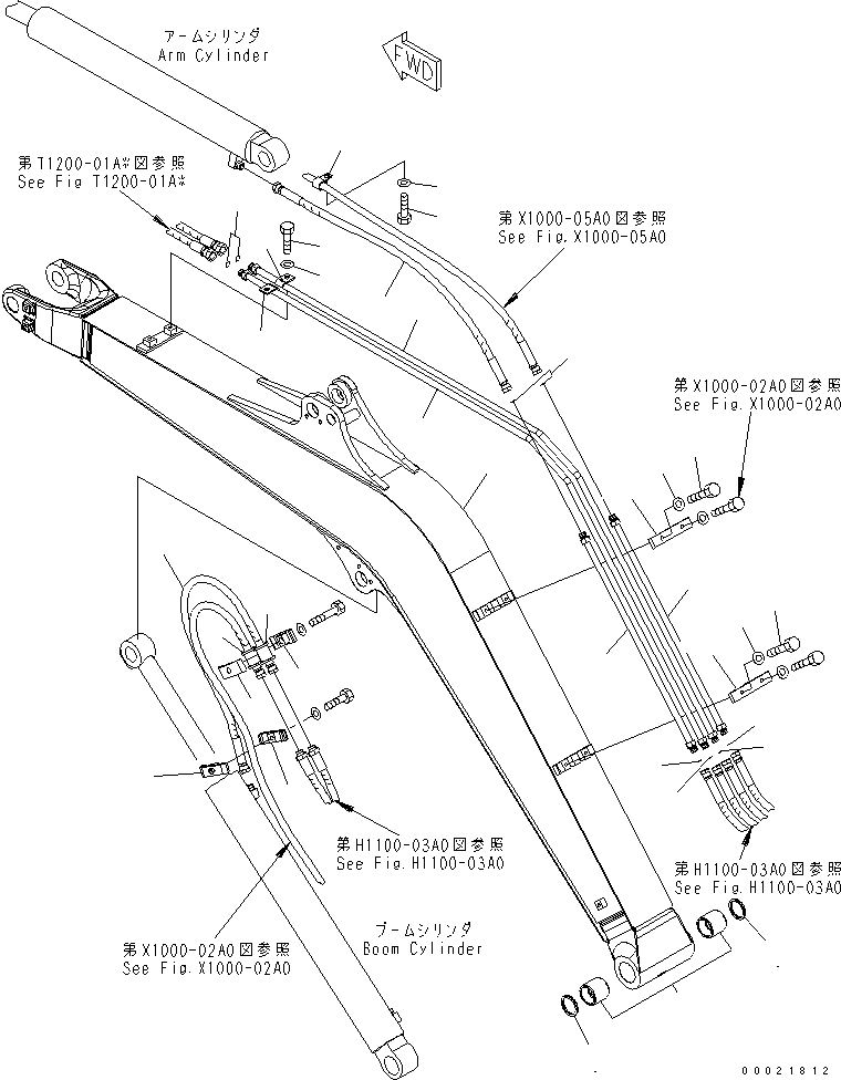 Стрела в сборе 22L-70-22100 KOMATSU