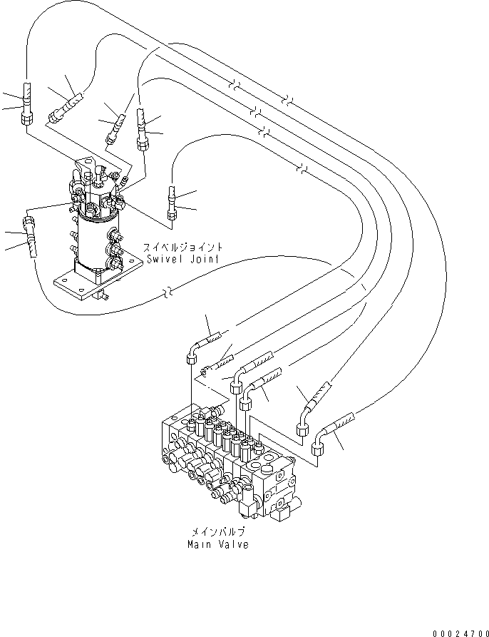 Шланг 21U-62-39210 KOMATSU