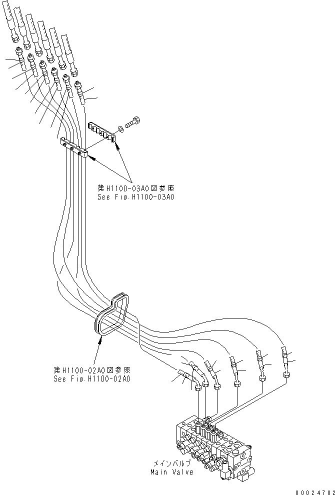 Шланг 21U-62-32371 KOMATSU