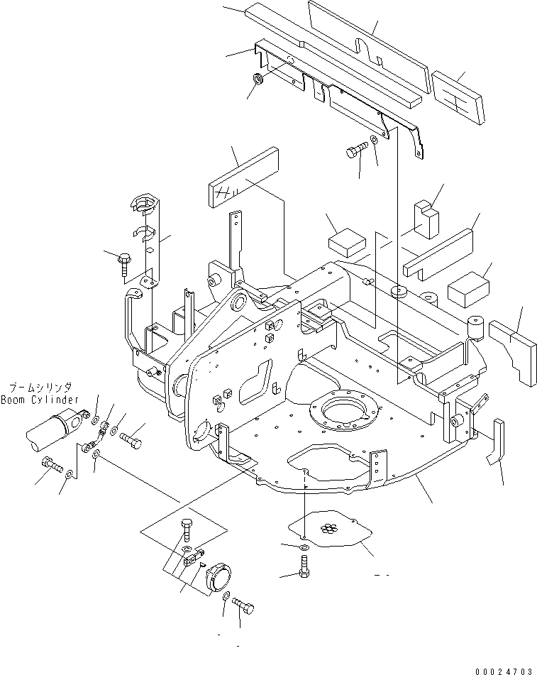 REVOLVING FRAME 21U-46-37110 KOMATSU