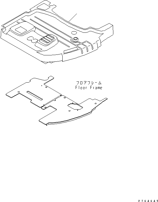 Коврик пола 21U-979-1420 KOMATSU