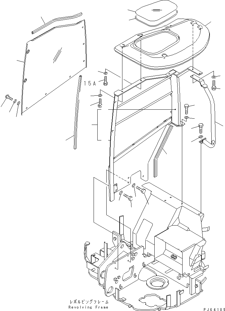 Уплотнитель проёма 21X-54-32630 KOMATSU