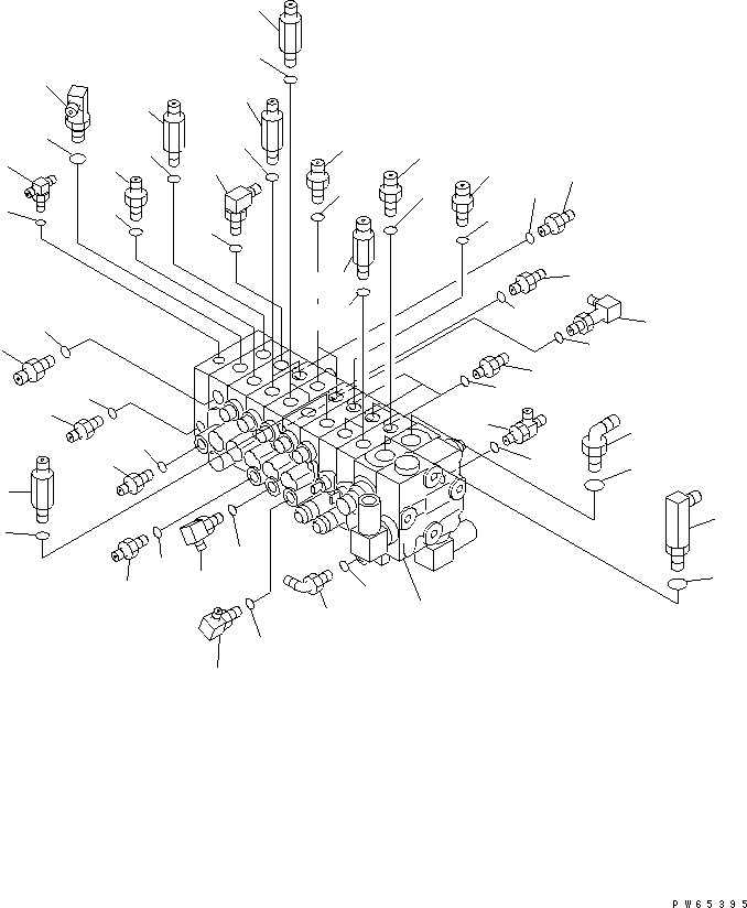 Управляющий клапан (723-18-14801) KOMATSU