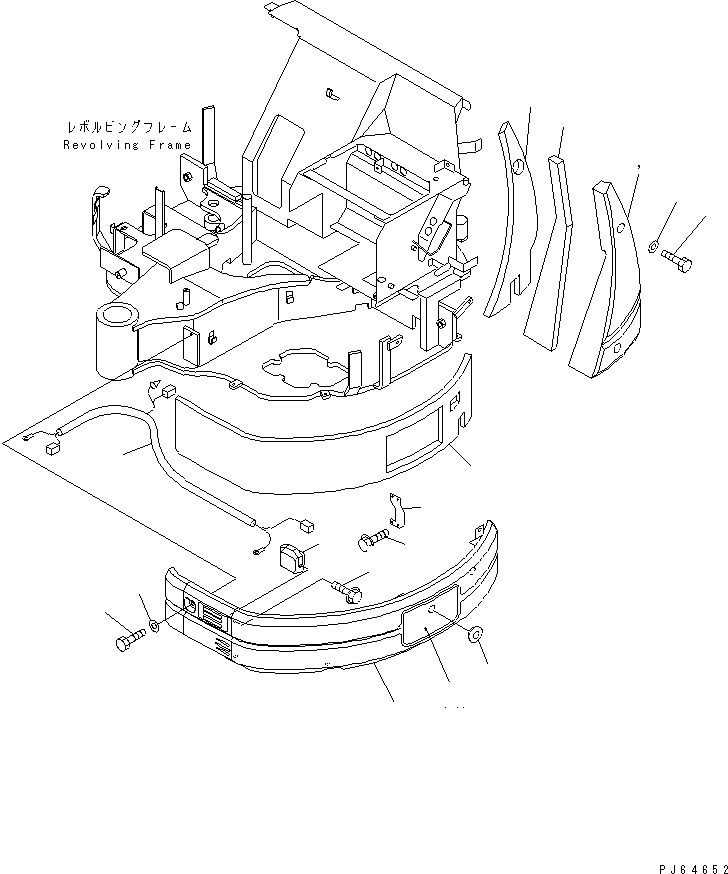 COVER ASS'Y,L.H. 21U-54-32601 KOMATSU