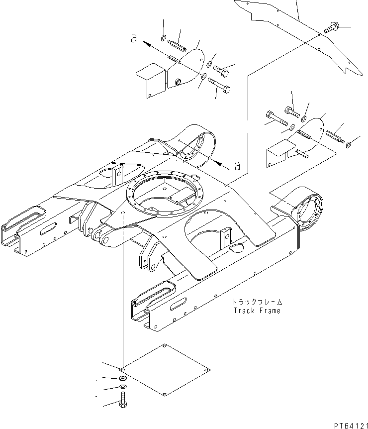 Крышка правая 21U-30-31140 KOMATSU