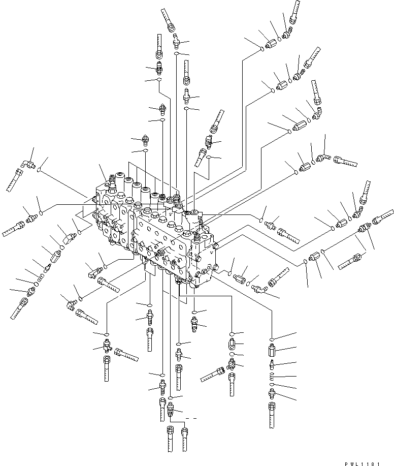 Управляющий клапан (723-4A-18102) KOMATSU