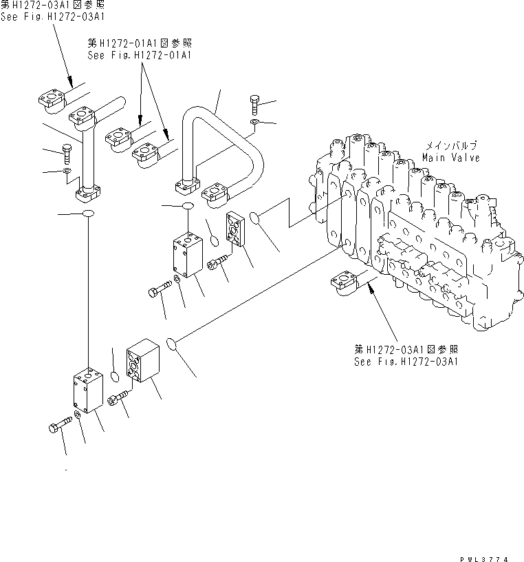 Трубка 207-62-66140 KOMATSU