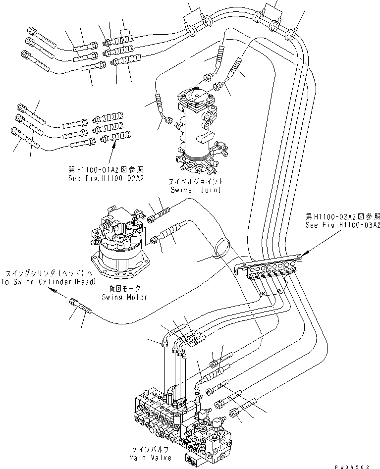HOSE¤ 760MM,RED-YELLOW 22F-910-1370 KOMATSU