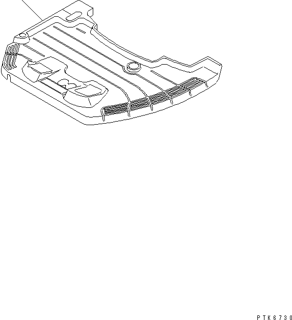 Коврик пола 22F-973-1410 KOMATSU