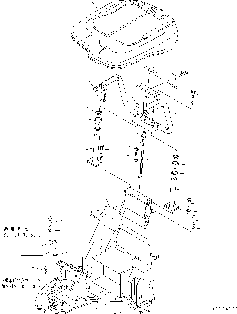 Основание 22F-959-1491 KOMATSU