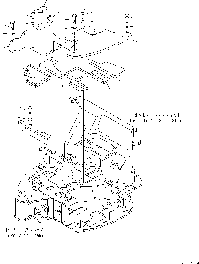 COVER ASS'Y,R.H. 22F-910-1730 KOMATSU