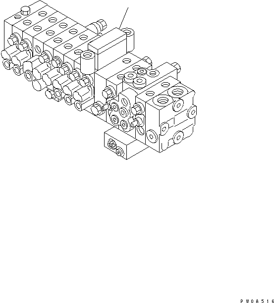 Управляющий клапан (723-1A-12900) KOMATSU