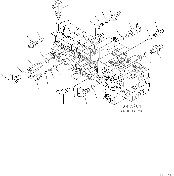 Клапан в сборе 21X-60-31140 KOMATSU