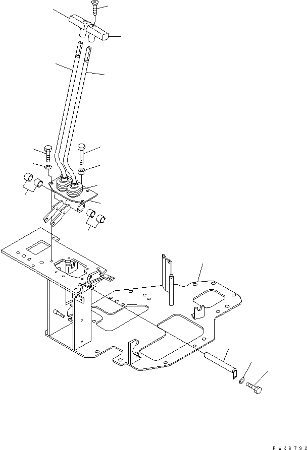 Кронштейн 22F-43-11113 KOMATSU