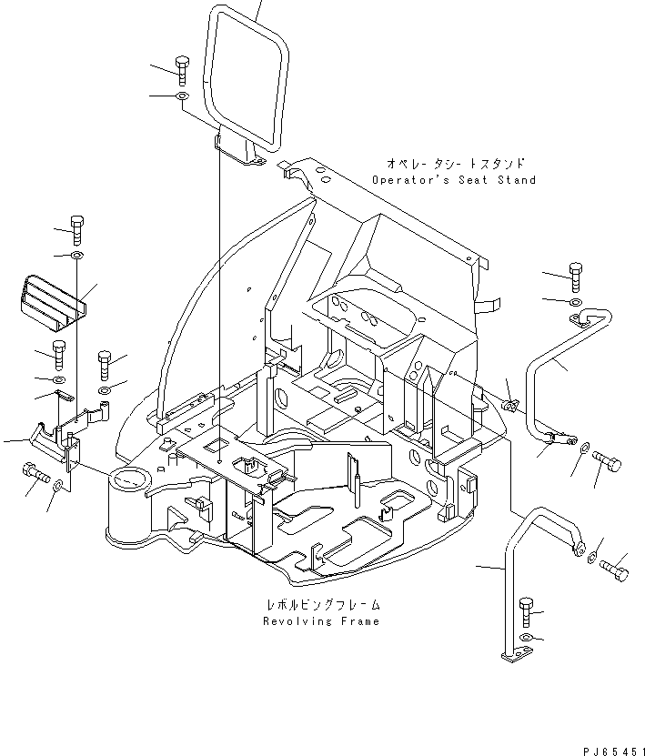 HANDRAIL,FRONT 22F-959-1380 KOMATSU