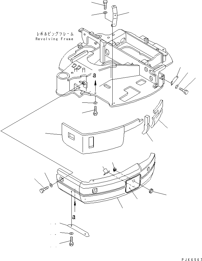 COVER ASS'Y,L.H. 22F-54-11302 KOMATSU
