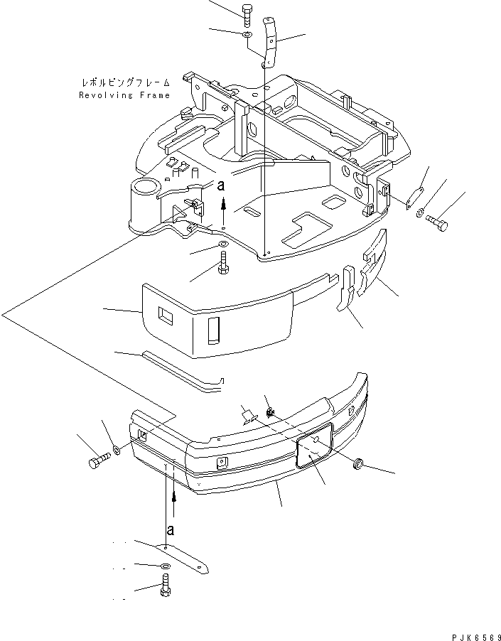 COVER ASS'Y,L.H. 22F-54-11503 KOMATSU