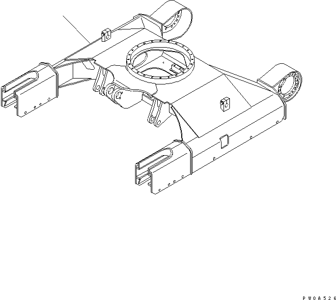 TRACK FRAME,TRACK 22F-910-1290 KOMATSU