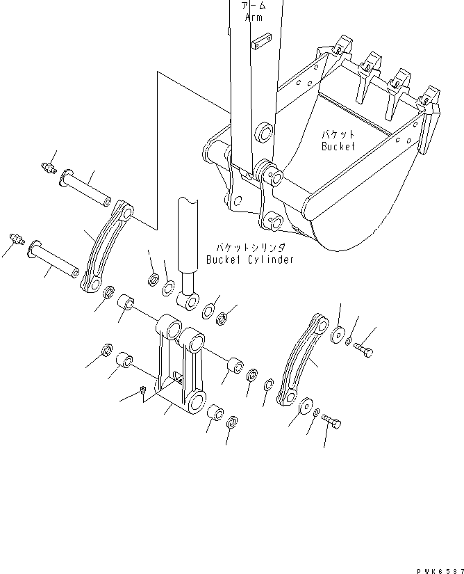 Звено в сборе 22F-70-00030 KOMATSU