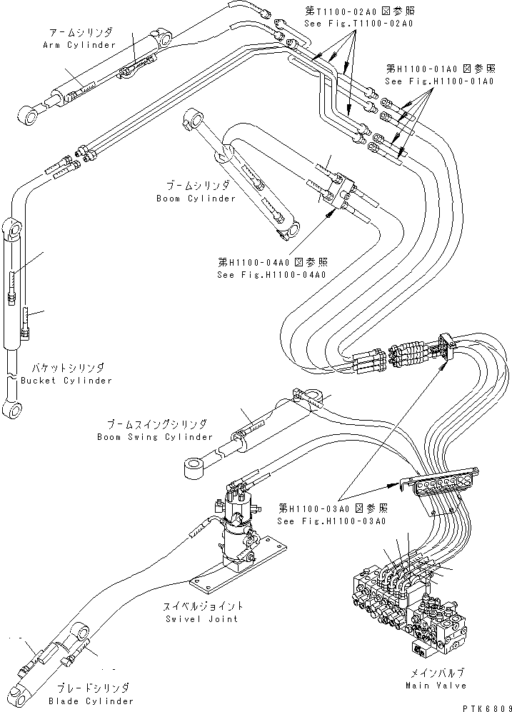 HOSE,(VALVE A3) 22F-62-11380 KOMATSU