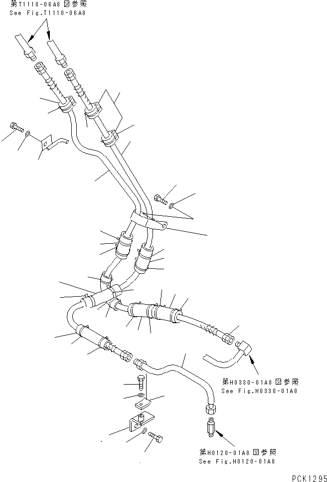 Шланг 21X-970-2190 KOMATSU