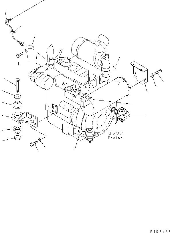 Кронштейн 22F-01-11140 KOMATSU