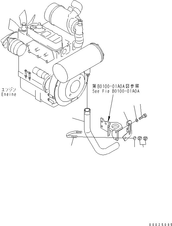 Выпускная труба 21X-01-31111 KOMATSU