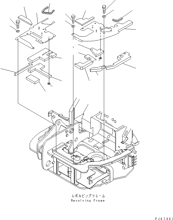 PLATE ASS'Y,L.H. 21X-973-3780 KOMATSU
