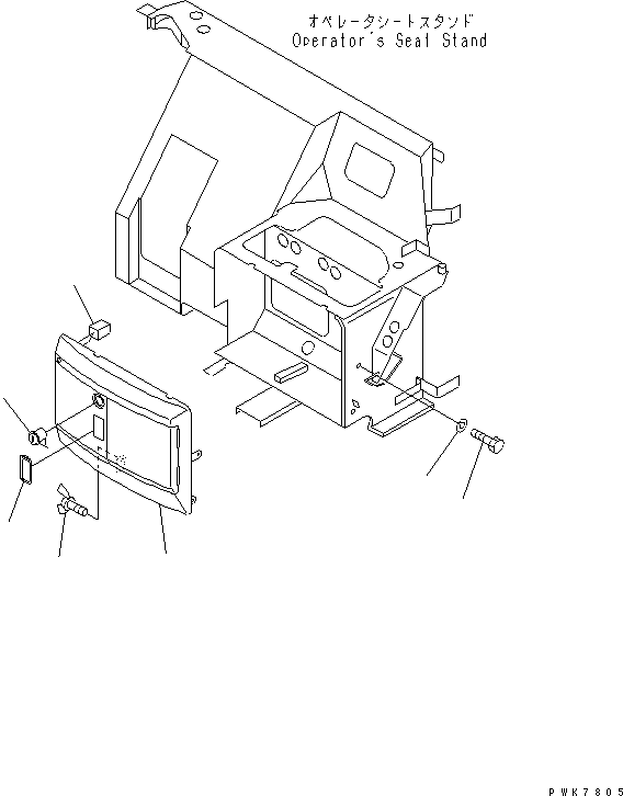 Крышка в сборе 21U-54-31900 KOMATSU