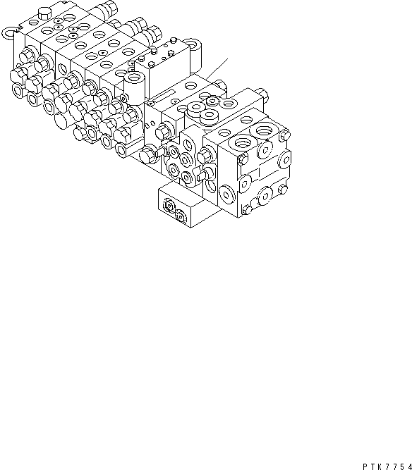 Управляющий клапан (723-1A-12401) KOMATSU