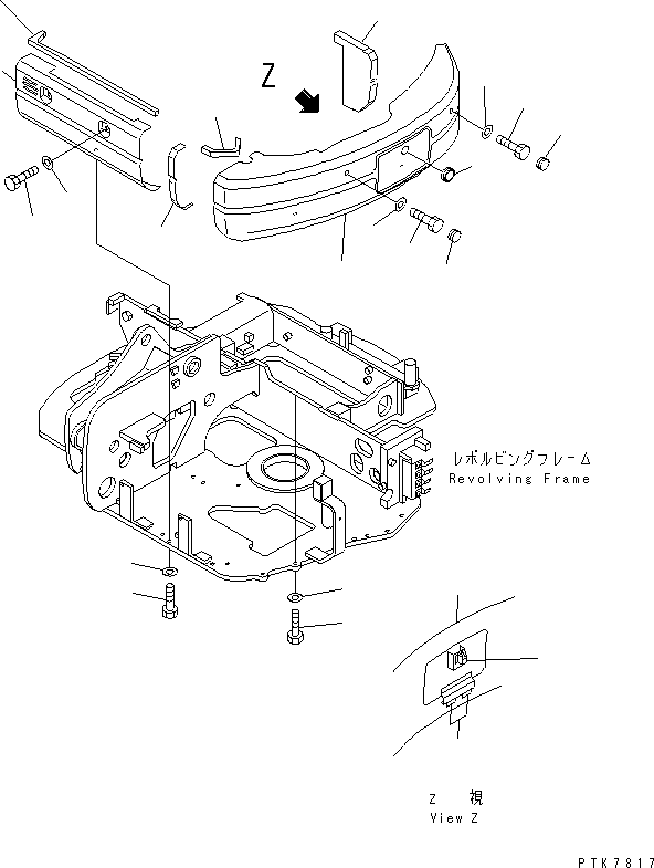 Крышка в сборе 21X-54-31901 KOMATSU