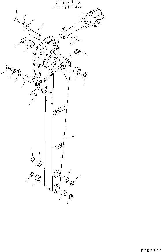 ARM ASS'Y,ATTACHMENT 21X-973-0050 KOMATSU