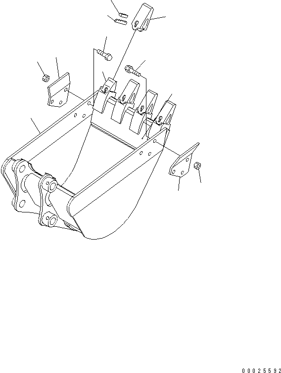 LIP (WELDED) 22F-70-14A30 KOMATSU