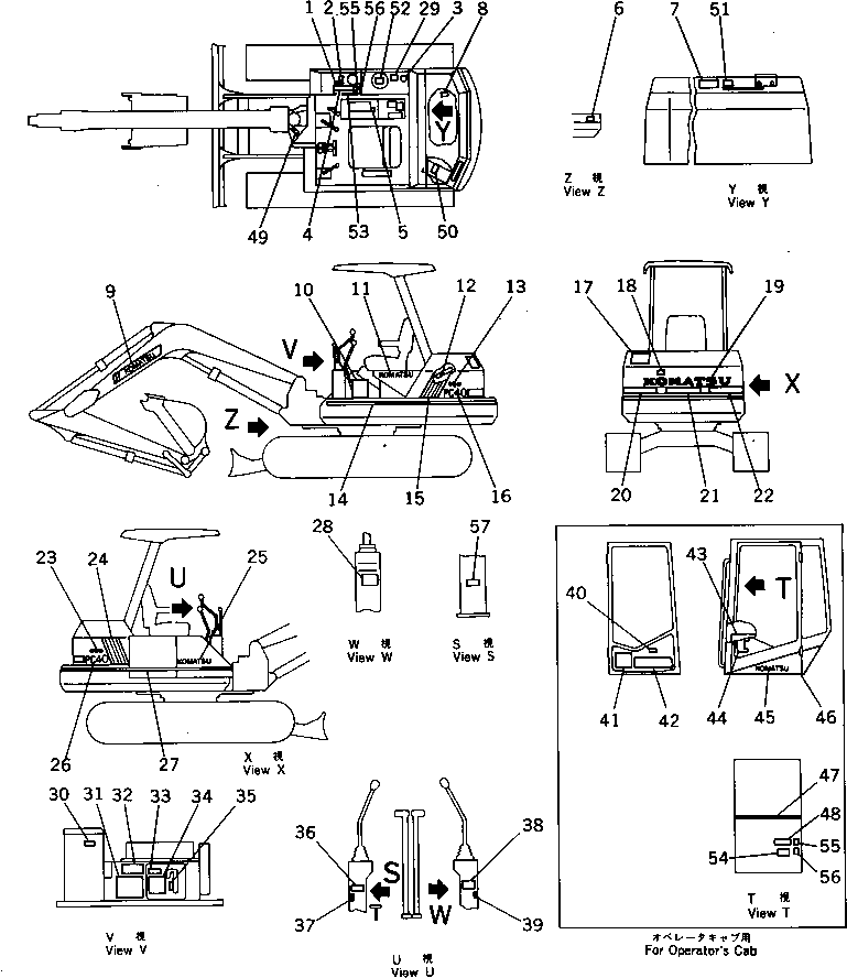 CHART¤ OIL,(FOR CANOPY) 20T-98-31140 KOMATSU