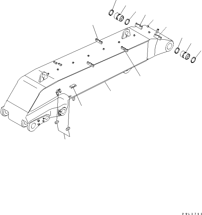 Стрела 208-72-68111 KOMATSU