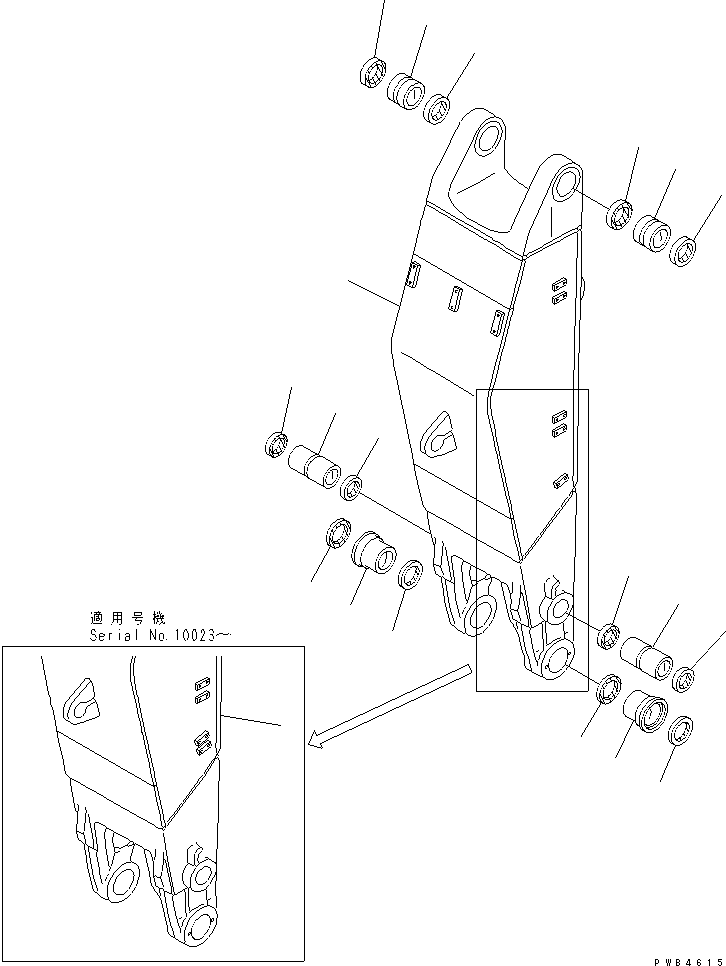 ARM ASS'Y,KBC 208-72-00282 KOMATSU