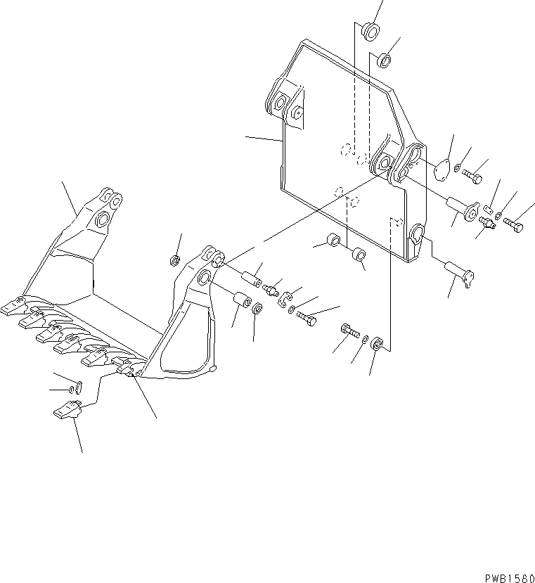 BUCKET,FRONT 208-72-00230 KOMATSU
